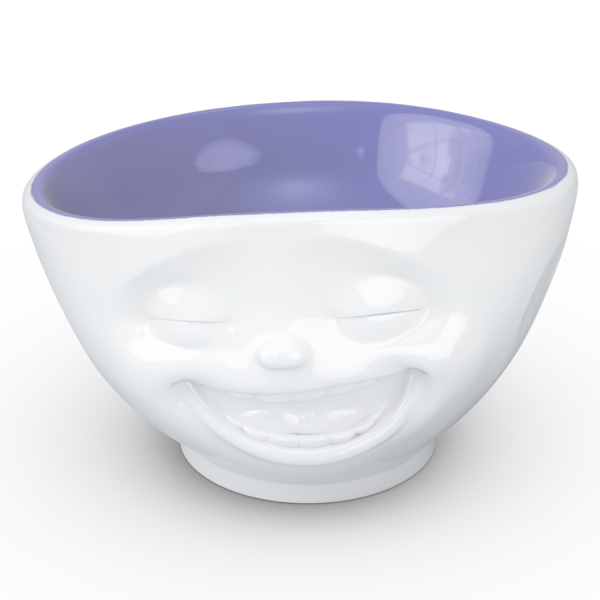 58 Fiftyeight - Schale 500 ml - lachend - innen lavendel
