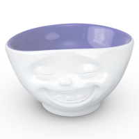 58 Fiftyeight - Schale 500 ml - lachend - innen lavendel