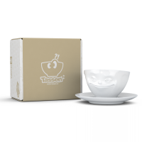 58 Fiftyeight - Kaffeetasse 200 ml - grinsend - weiß