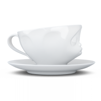 58 Fiftyeight - Kaffeetasse 200 ml - küssend - weiß