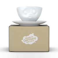 58 Fiftyeight - Kaffeetasse 200 ml - küssend - weiß
