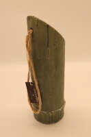 Vase Bambus-Stil rund grün
