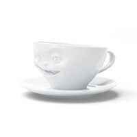 58 Fiftyeight - Kaffeetasse 200 ml - zwinkernd - weiß