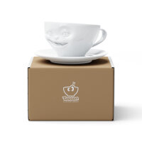58 Fiftyeight - Kaffeetasse 200 ml - zwinkernd - weiß