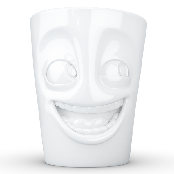 58 Fiftyeight - Henkelbecher 350 ml - witzig - weiß
