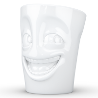 58 Fiftyeight - Henkelbecher 350 ml - witzig - weiß