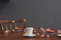 58 Fiftyeight - Espressobecher mit Henkel 80 ml - verschmitzt - weiß