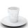 58 Fiftyeight - Espressobecher mit Henkel 80 ml - verschmitzt - weiß