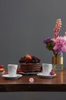 58 Fiftyeight - Espressobecher mit Henkel 80 ml - vergnügt - weiß