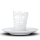 58 Fiftyeight - Espressobecher mit Henkel 80 ml - vergnügt - weiß