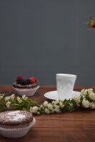 58 Fiftyeight - Espressobecher mit Henkel 80 ml - verdutzt - weiß
