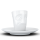 58 Fiftyeight - Espressobecher mit Henkel 80 ml - verdutzt - weiß