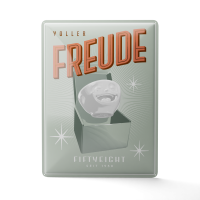 58 Fiftyeight - Blechschild - Voller Freude
