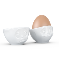 58 Fiftyeight - Eierbecher Set - och bitte & lecker - weiß