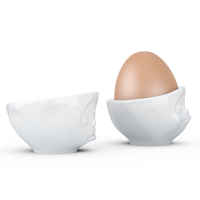 58 Fiftyeight - Eierbecher Set - och bitte & lecker - weiß