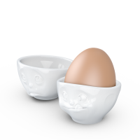 58 Fiftyeight - Eierbecher Set - och bitte & lecker - weiß
