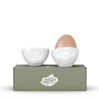 58 Fiftyeight - Eierbecher Set - och bitte & lecker - weiß