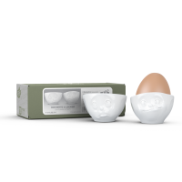 58 Fiftyeight - Eierbecher Set - och bitte & lecker - weiß