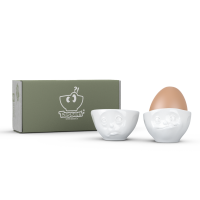 58 Fiftyeight - Eierbecher Set - och bitte & lecker - weiß