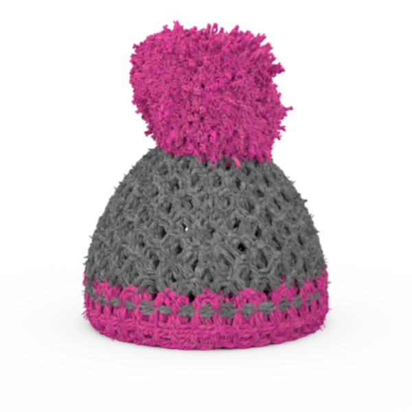 58 Fiftyeight - Eierbechermützchen - grau/ magenta