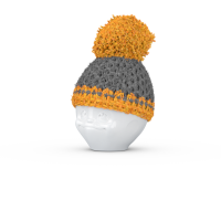 58 Fiftyeight - Eierbechermützchen - grau/ orange