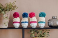 58 Fiftyeight - Eierbechermützchen - elfenbein/ magenta