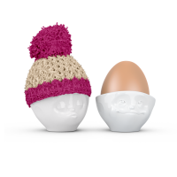 58 Fiftyeight - Eierbechermützchen - elfenbein/ fuchsia