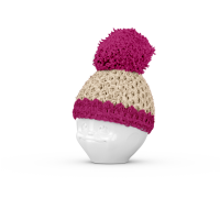 58 Fiftyeight - Eierbechermützchen - elfenbein/ fuchsia
