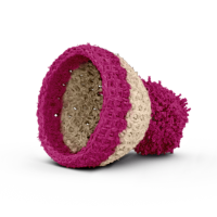 58 Fiftyeight - Eierbechermützchen - elfenbein/ fuchsia