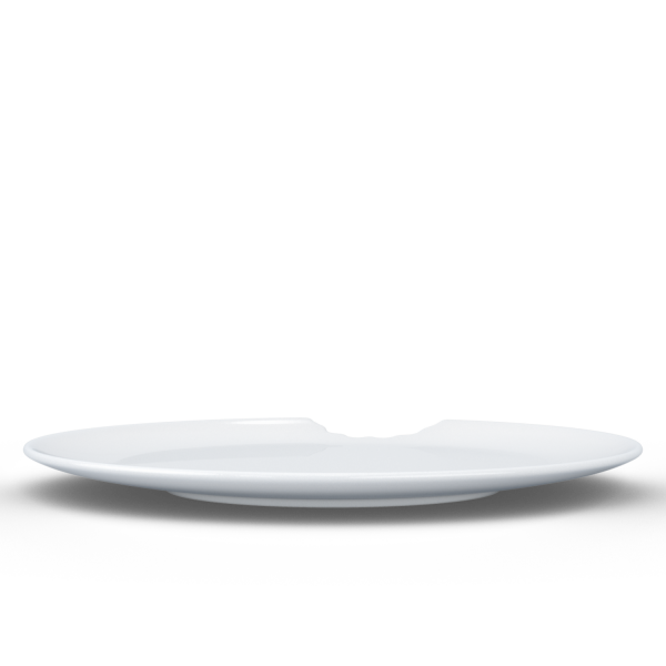 58 Fiftyeight - Kuchenteller 2er Set 20 cm - mit Biss - weiß