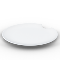 58 Fiftyeight - Kuchenteller 2er Set 20 cm - mit Biss - weiß