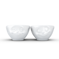 58 Fiftyeight - kleines Schälchen 2er Set 100 ml - glücklich & verträumt - weiß