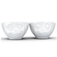 58 Fiftyeight - mittleres Schälchen 2er Set 200 ml - lecker & verpennt - weiß