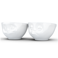 58 Fiftyeight - mittleres Schälchen 2er Set 200 ml - lecker & verpennt - weiß