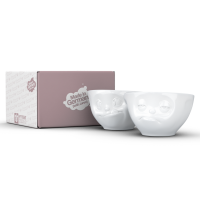 58 Fiftyeight - mittleres Schälchen 2er Set 200 ml - lecker & verpennt - weiß