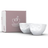 58 Fiftyeight - mittleres Schälchen 2er Set 200 ml - lecker & verpennt - weiß
