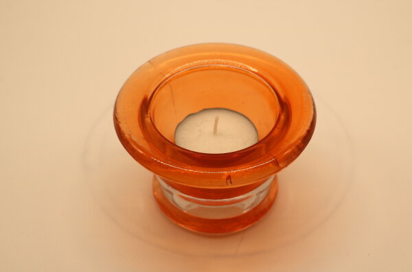 Teelichthalter orange