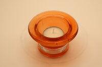 Teelichthalter orange