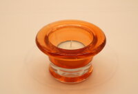 Teelichthalter orange