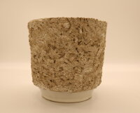 Vase mit braunem Muster