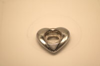 Teelichthalter Herz silber