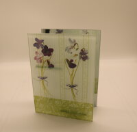 Teelichthalter aus Glas "Orchidee"
