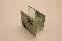 Teelichhalter aus Glas "Olive"