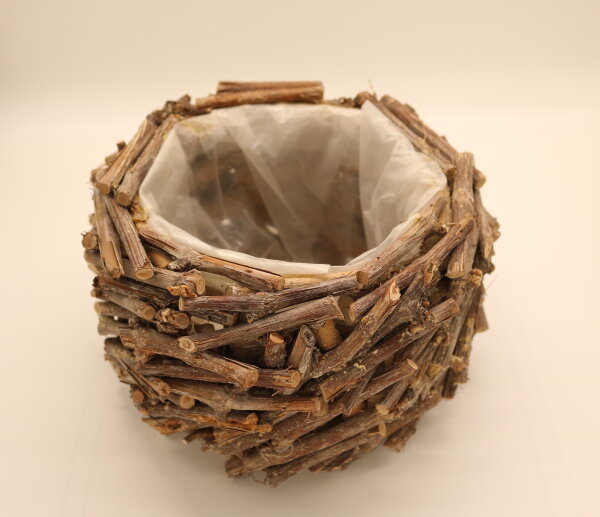Blumentopf aus Holz