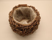 Blumentopf aus Holz