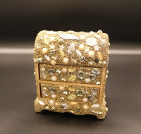 Schmuckkästchen grob gold-glitzernd