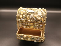 Schmuckkästchen grob gold-glitzernd